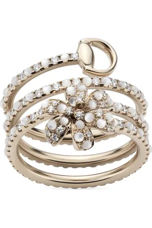 Gucci Flora ring i 18K gult guld