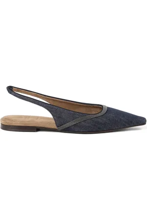 Brunello Cucinelli Ballerinaskor i läder