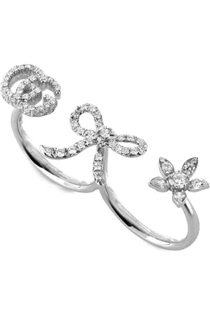 Gucci Flora ring i 18K vitguld