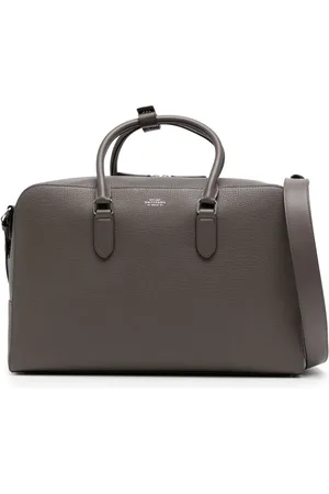SMYTHSON Ludlow liten resväska i läder