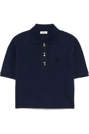 Sandro Pikétröja med broderad logotyp
