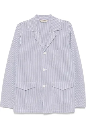 Aspesi Randig enkelknäppt blazer