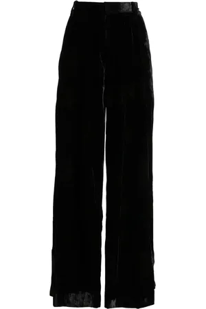 UMA WANG Pleated velvet trousers