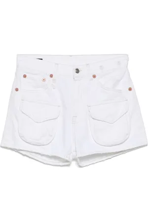 R13 Jeansshorts med slitning