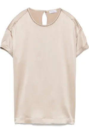 Brunello Cucinelli Topp i satin