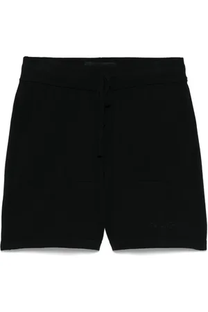 THE EDITOR Shorts med broderad logotyp