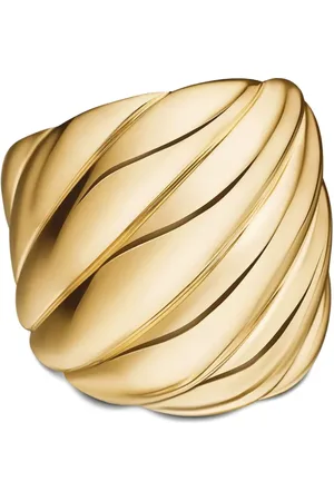 David Yurman Sculpted Cable ring i 18K gult guld (20 mm)