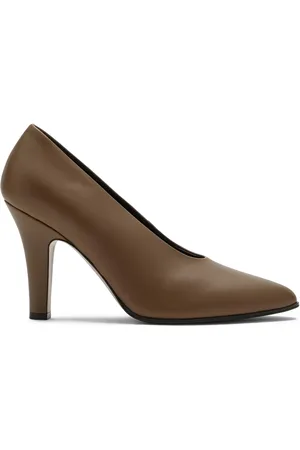 The Row 90 mm pumps i læder