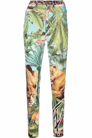 Philipp Plein Jeansleggings med hög midja
