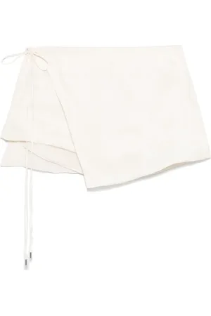 BLUMARINE Shorts med draperad panel
