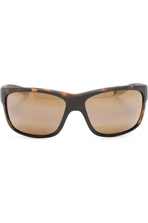 Maui Jim Sköldpaddsfärgade rektangulära solglasögon