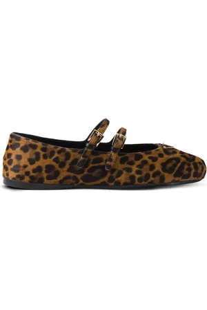 Prada Leopardmönstrade ballerinaskor