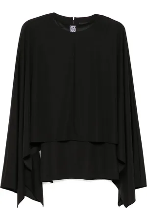 GOEN.J Draperat linne med cape