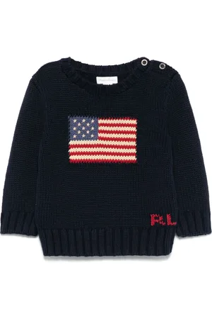 Ralph Lauren Stickad tröja med logotyp