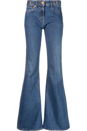 VERSACE Medusa Head utsvängda jeans