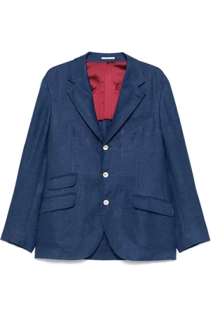 Brunello Cucinelli Enkelknäppt finblazer