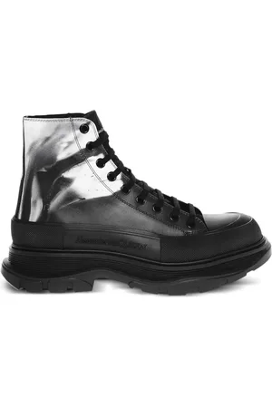 Alexander McQueen Militärstövlar i läder