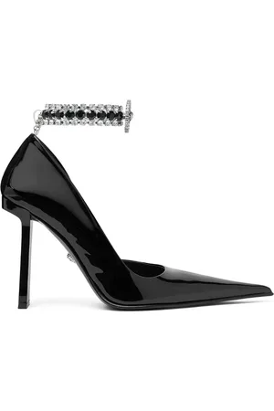 VERSACE Pumps med strassprydd rem