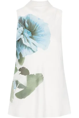 Ted Baker Blommig ärmlös blus