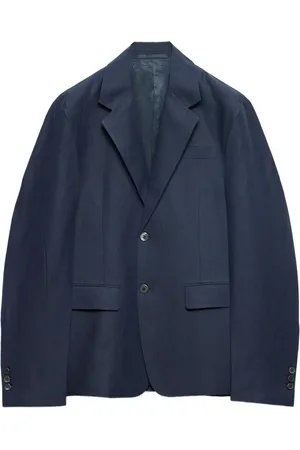 Prada Enkelknäppt linneblazer