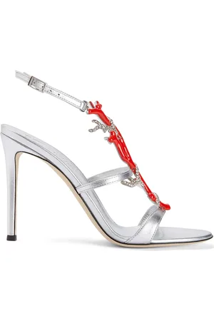 Giuseppe Zanotti Coralli lädersandaler med stilettklack