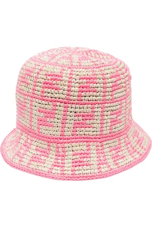 Fendi Virkstickad fiskehatt i jacquard