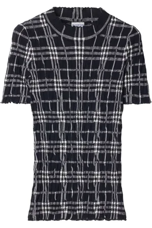 Burberry Rutig stickad topp