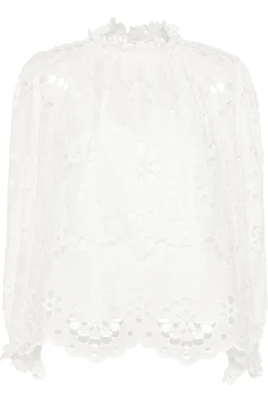ZIMMERMANN Lexi blus med engelsk brodyr
