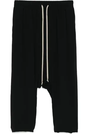 Rick Owens Beskurna byxor med dragsko