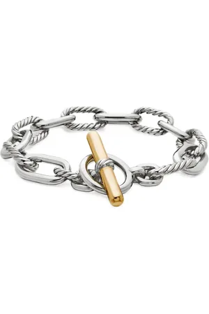 David Yurman DY Madison Toggle kedjearmband i 18K gult guld och sterlingsilver (11 mm)