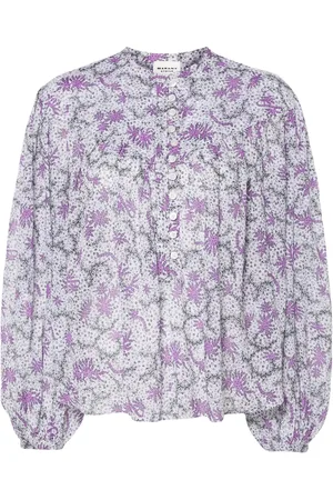 Marant Etoile Salika blus med abstrakt tryck