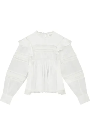 Marant Etoile Ganael blus med volangdetalj