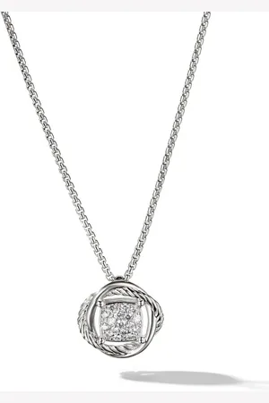 David Yurman Infinity diamanthalsband i sterlingsilver
