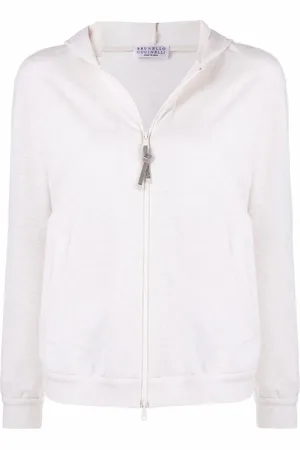 Brunello Cucinelli Hoodie med dragkedja