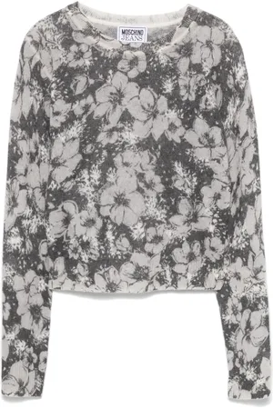 Moschino Blommig tröja i jacquard