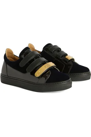 Giuseppe Zanotti Jody Jr låga sneakers med sammetsdetalj
