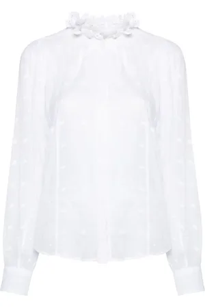 Marant Etoile Terzali blus med blomsterbrodyr