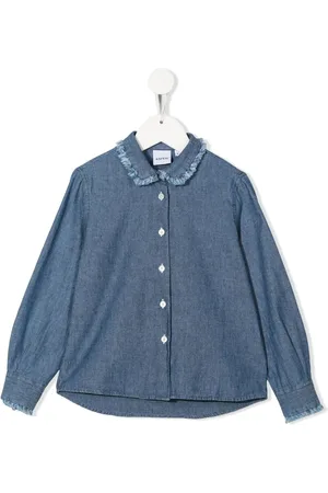 Aspesi Jeansskjorta med franskant