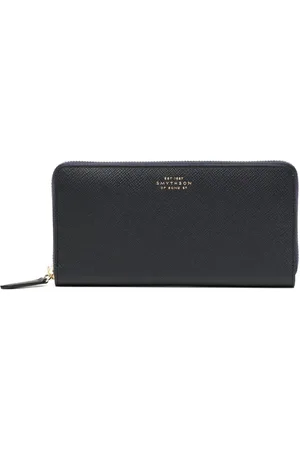 SMYTHSON Läderplånbok med dragkedja