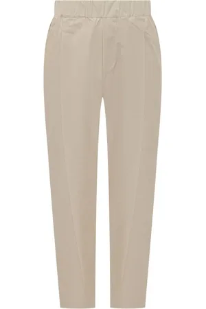 A PAPER KID Slacks med plisserad detalj