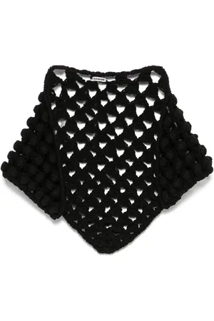 Jil Sander Grovstickad foulard