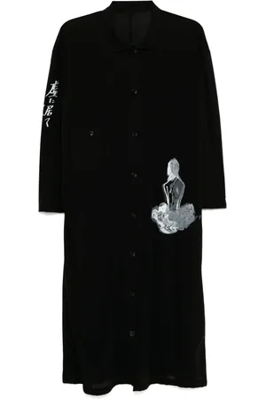 YOHJI YAMAMOTO Mönstrad jerseyskjorta