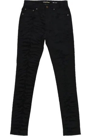 Saint Laurent Zebramönstrade jeans