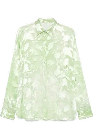 ERMANNO SCERVINO Blommig skjorta i jacquard