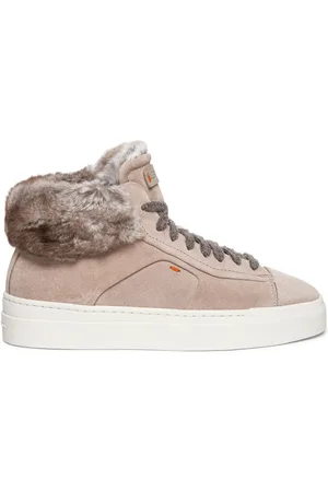 santoni Höga sneakers i mocka
