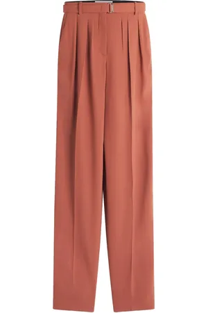 Lanvin Byxor med hög midja och pressveck
