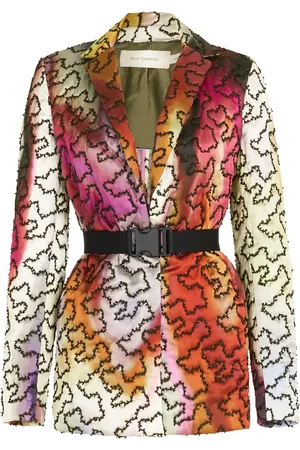 Silvia Tcherassi Yarah melerad blazer med skärp