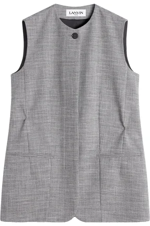 Lanvin Väst med rundad hals
