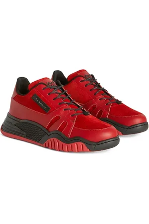 Giuseppe Zanotti Talon Jr sneakers med mockakant