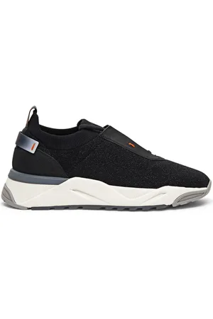 santoni Sneakers med stickad detalj